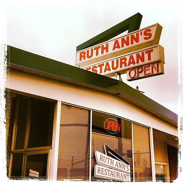 Vintage Photograph - #ruthannes #restaurant #yummy #uptown by Deana Graham