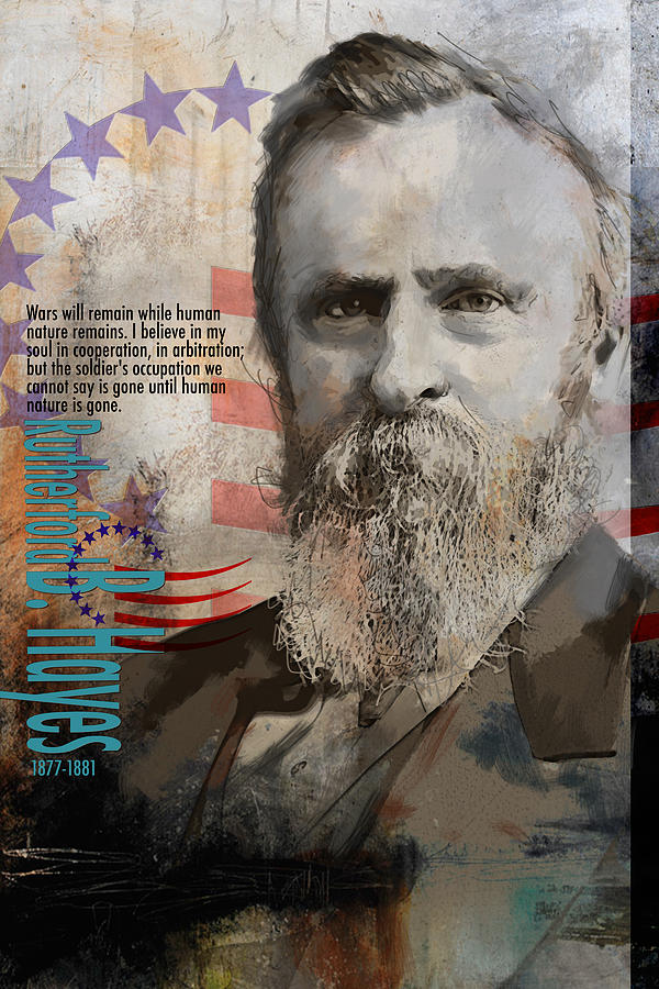 Rutherford B. Hayes Painting by Corporate Art Task Force
