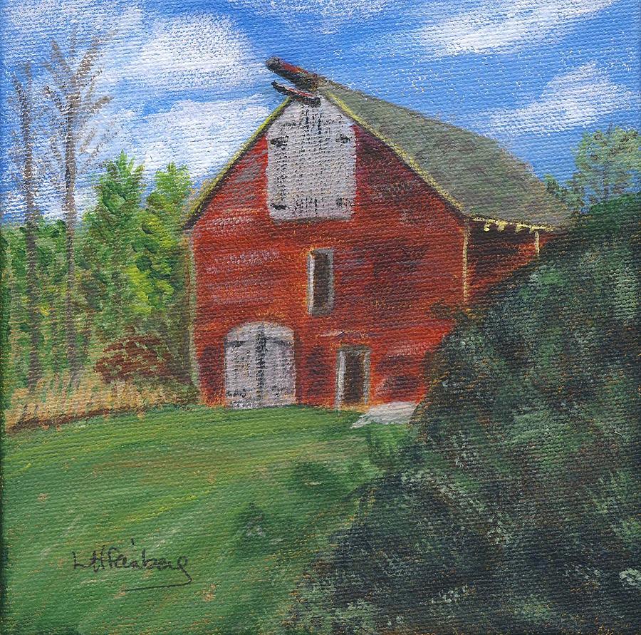 Ruths Barn Painting by Linda Feinberg