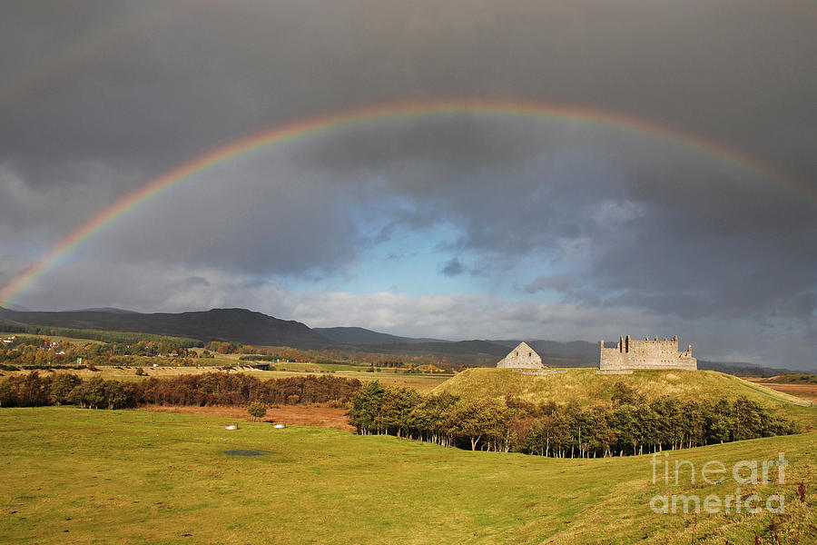 Ruthven Barracks Rainbow Photograph by Phil Banks