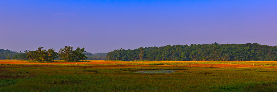 Rye Salt Marsh Pano Photograph by Jeff Sinon