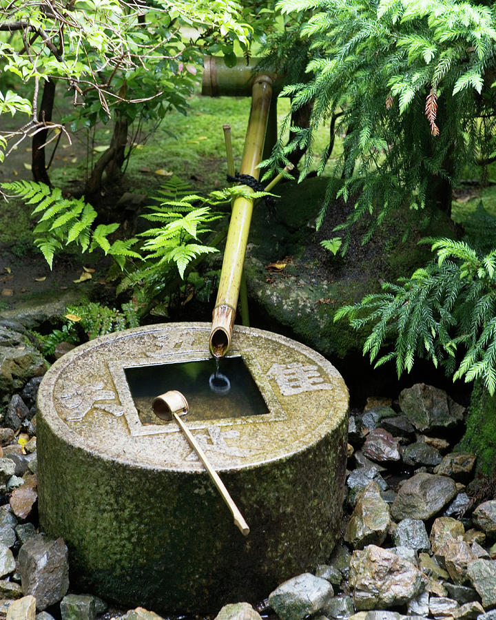 Ryoan-jis Tsukuba, A Small Basin Photograph by Ron Koeberer Ryoan-jis Tsukuba, A Small Basin Photograph by Ron Koeberer
