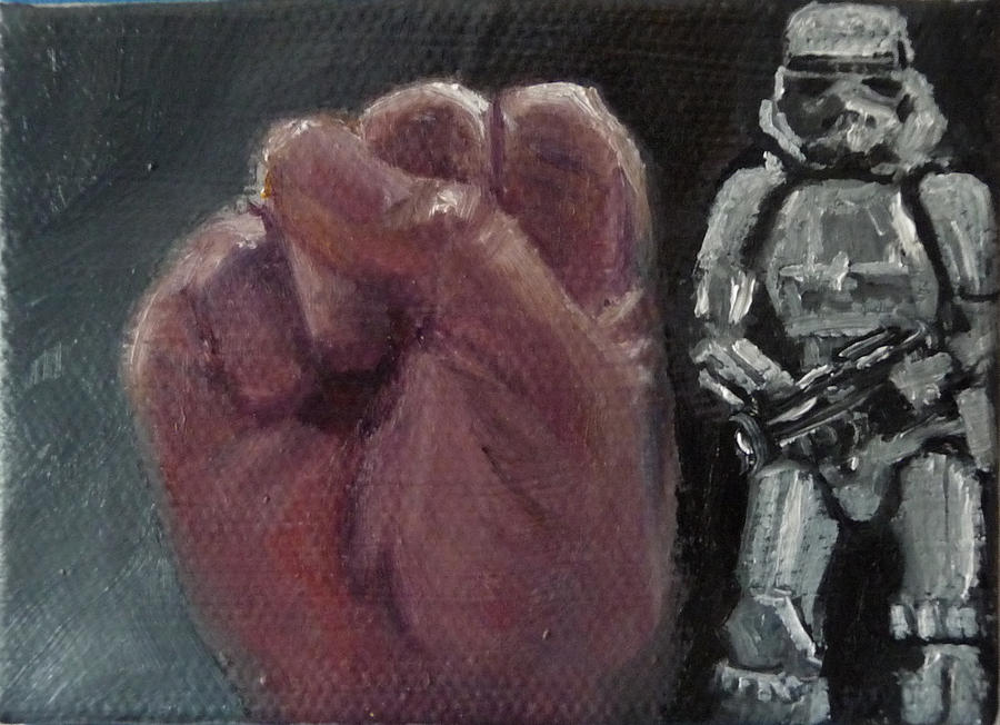 S is for Stormtrooper Painting by Jessmyne Stephenson