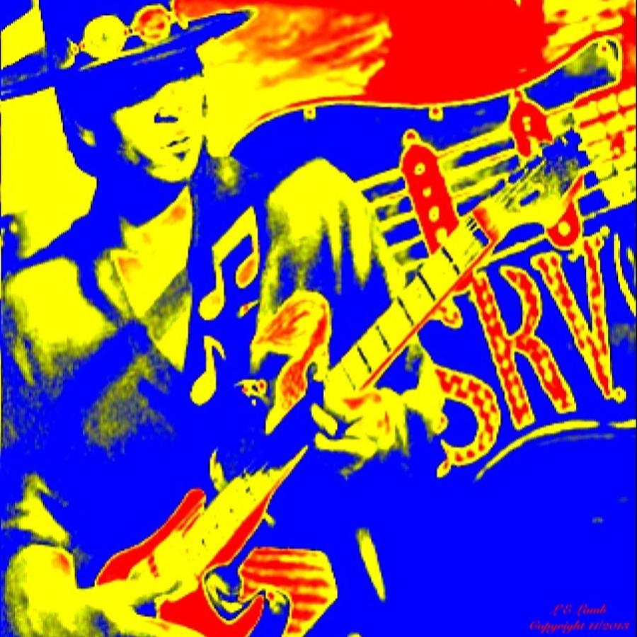 Guitar Painting - S R V Stevie Ray Vaghn by Larry E Lamb