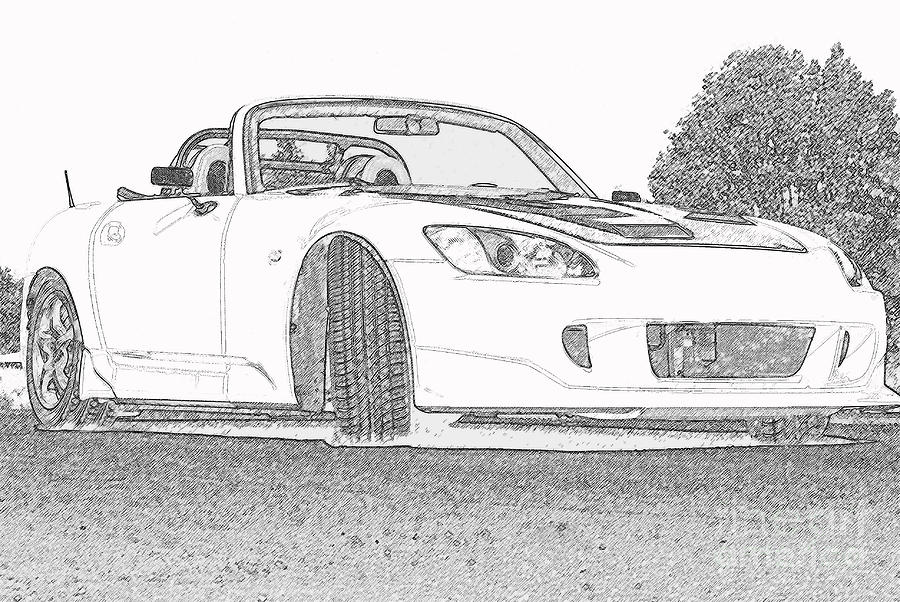 S2000 Sketch Mixed Media by Eric Liller - Fine Art America