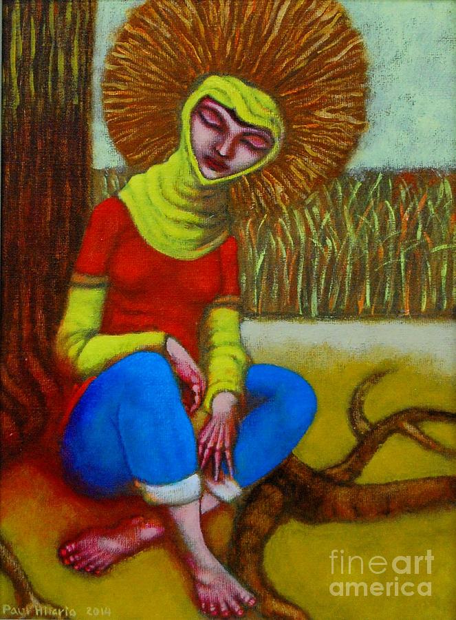 Sa Lilim ng Puno diptych 2 of 2 Painting by Paul Hilario Sa Lilim ng Puno diptych 2 of 2 Painting by Paul Hilario