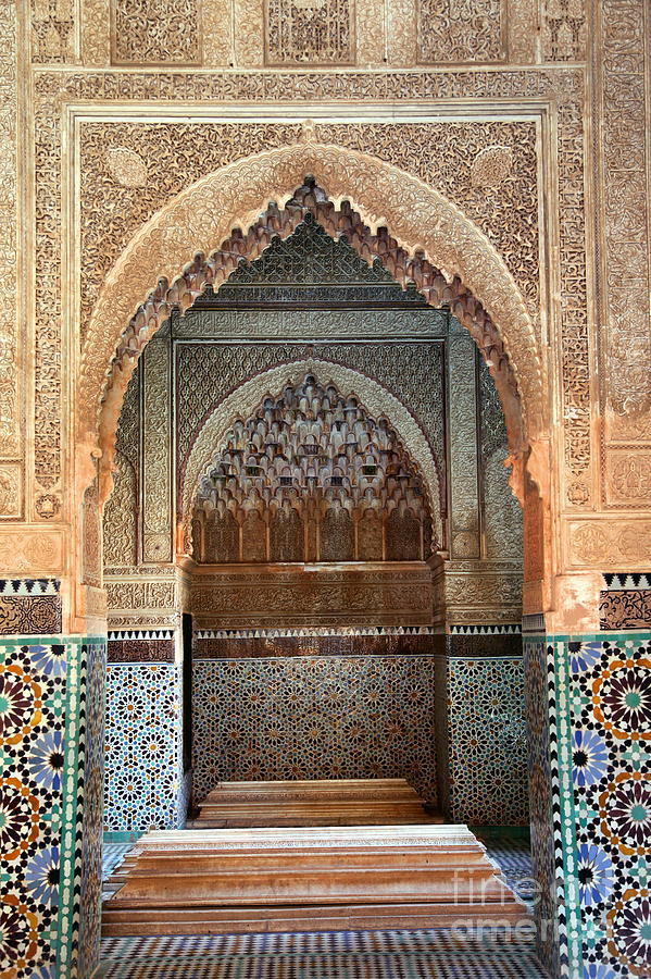 Architecture Photograph - Saadian Tombs Marrakesh by Sophie Vigneault