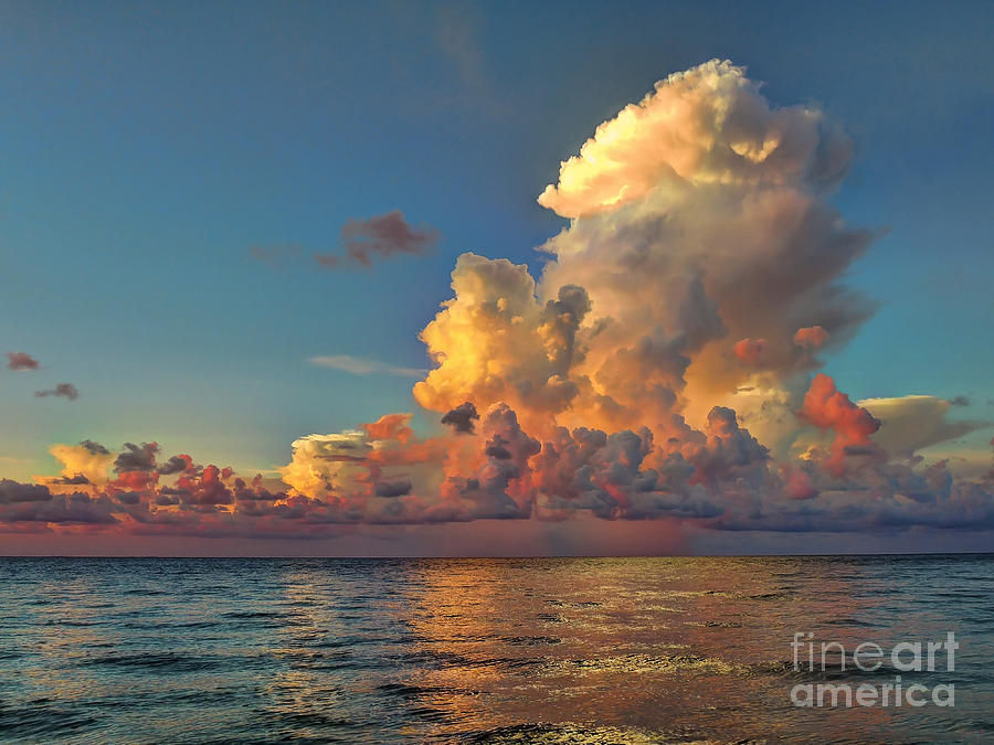Sunset Photograph - Sanibel Island Clouds by Jeff Breiman