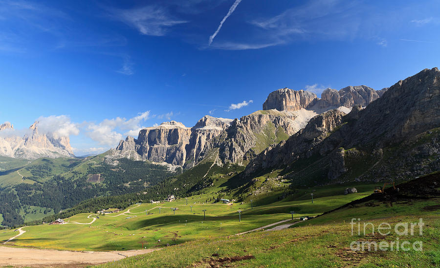 Saas Pordoi and Fassa Valley Photograph by Antonio Scarpi