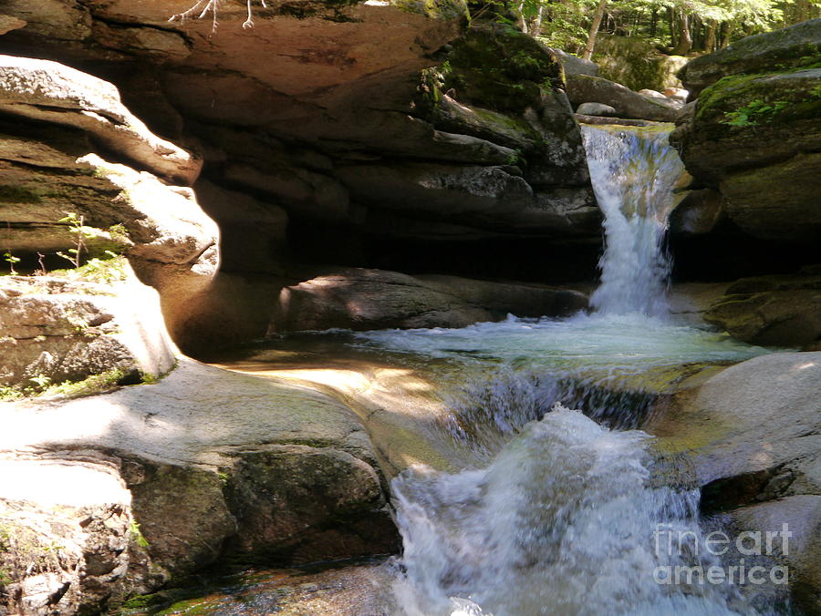 Fall Photograph - Sabbaday Falls Gorge by Christiane Schulze Art And Photography