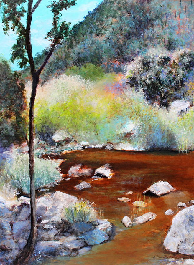 Tucson Painting - Sabino Canyon Scenes 2 by M Diane Bonaparte