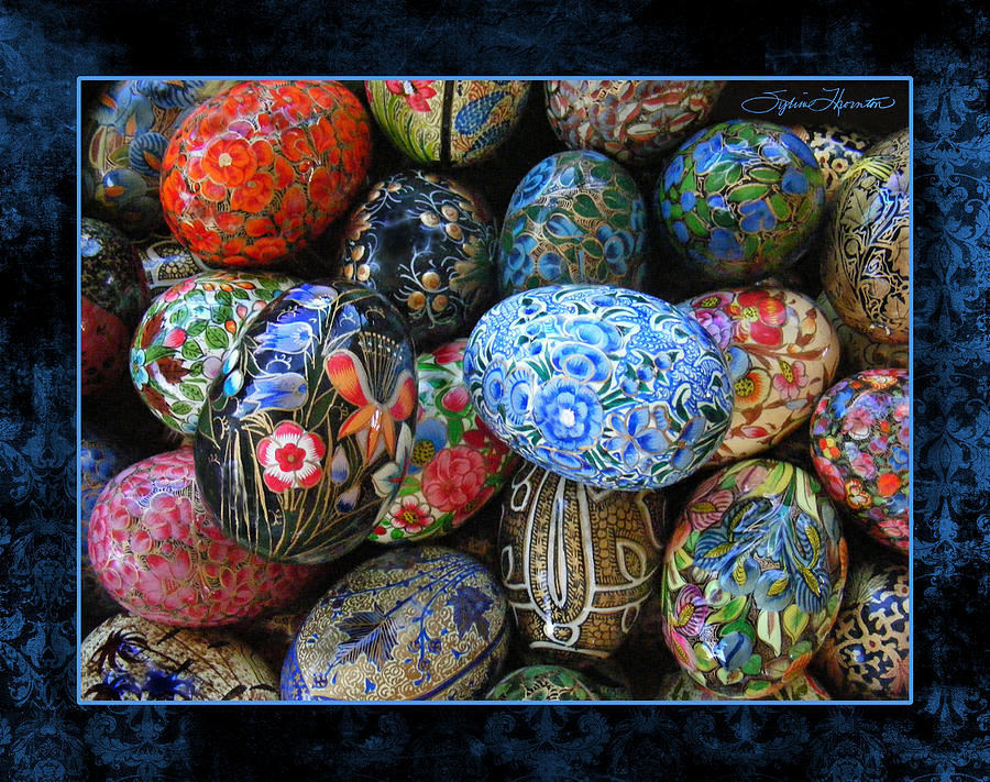 Porcelain Eggs Photograph - Sabras Eggs by Sylvia Thornton
