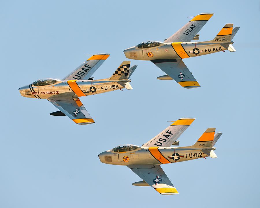 Sabre Flight Photograph by Jeff Cook