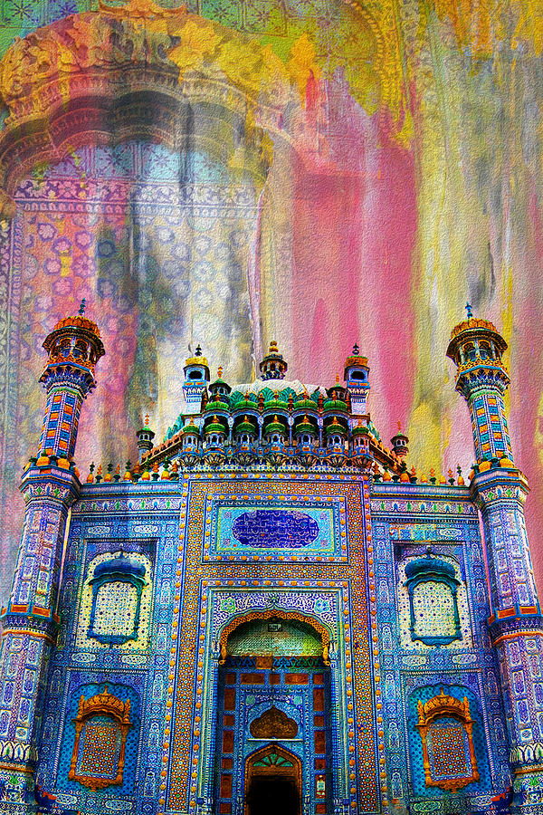 Architecture Painting - Sachal Sarmast Tomb by Catf
