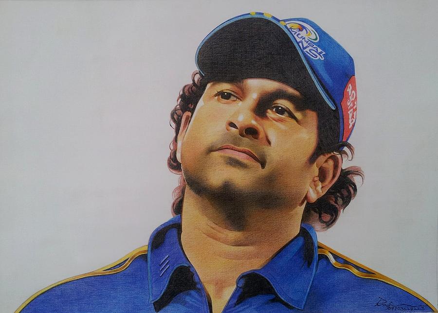 Sachin Painting by Raju Chary - Fine Art America