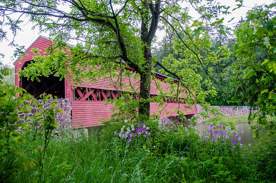 Sachs Covered Bridge Photograph by Guy Whiteley