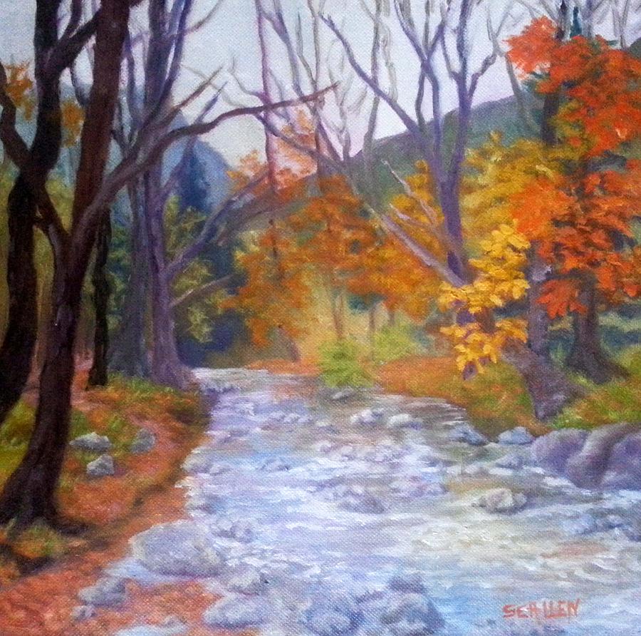 Saco Creek Painting by Sharon E Allen