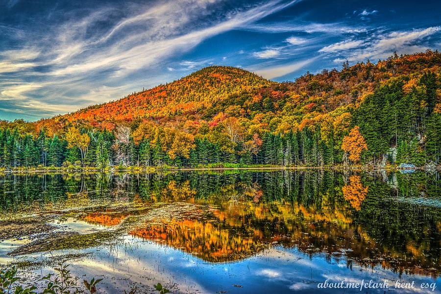 Nature Photograph - Saco Lake next to Crawford Notch in the White Mountains of northern New Hampshire by Cke Photo