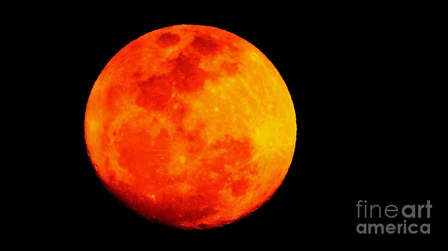 Sacral Photograph - Sacral Chakra Moon by BLISS LIVING Photography CL Gifford