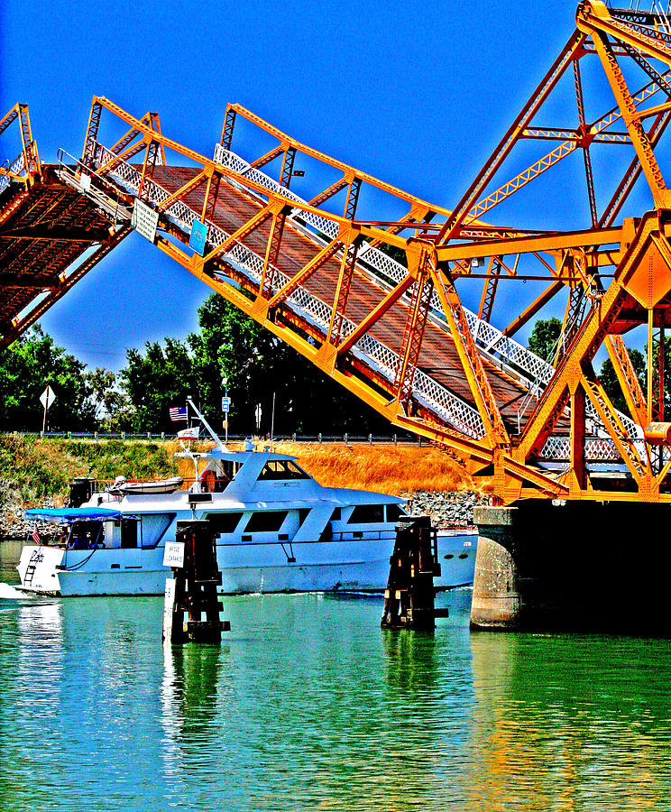 Sacramento Delta Draw Bridge Photograph by Joseph Coulombe Fine Art