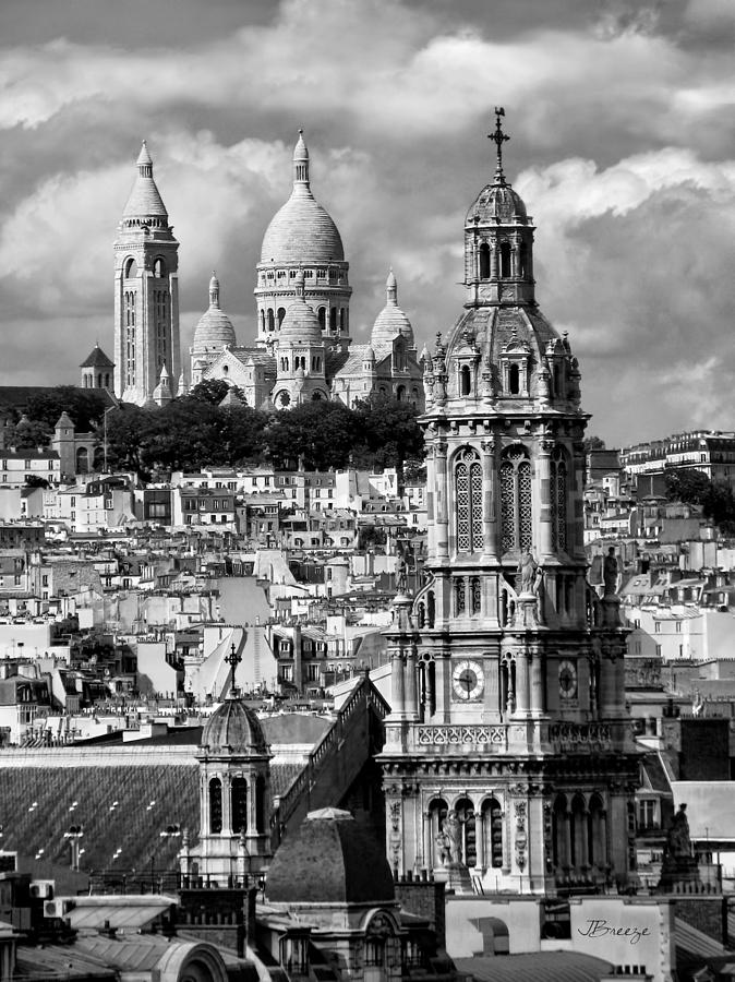 Paris Photograph - Sacre Coeur Basilica by Jennie Breeze