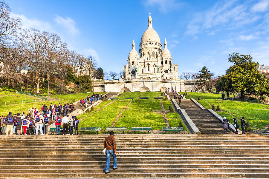 Sacre Coeur - Basilica Overlooking Paris Photograph by Mark Tisdale