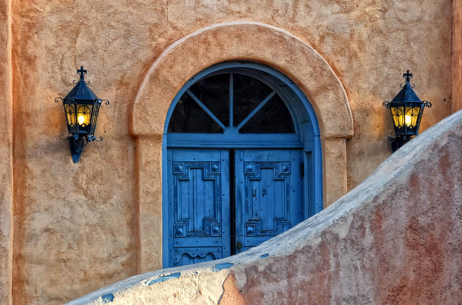 Sacred Blue Doors Photograph by Ghostwinds Photography