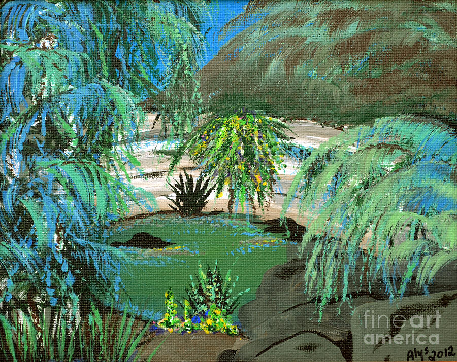 Sacred Cenote at Chichen Itza Painting by Alys Caviness-Gober