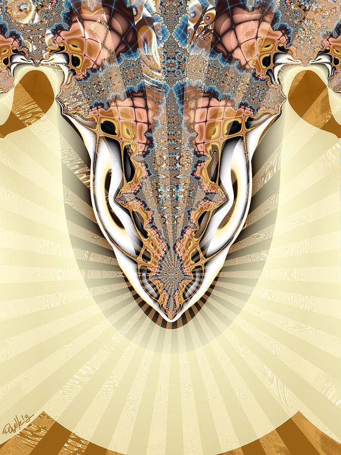 Sacred Cow head Digital Art by Jim Pavelle