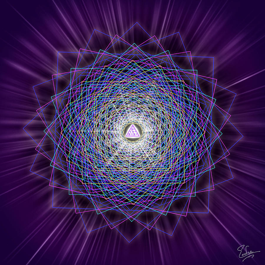 Sacred Geometry 145 Digital Art by Endre Balogh