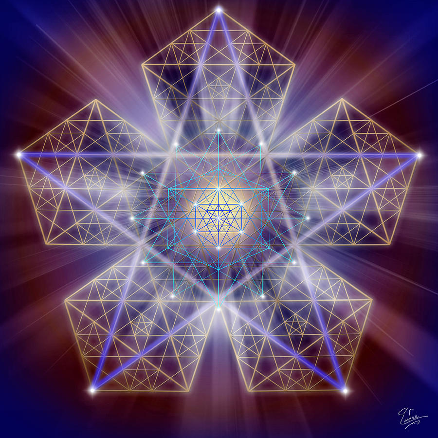 Sacred Geometry 163 Digital Art by Endre Balogh