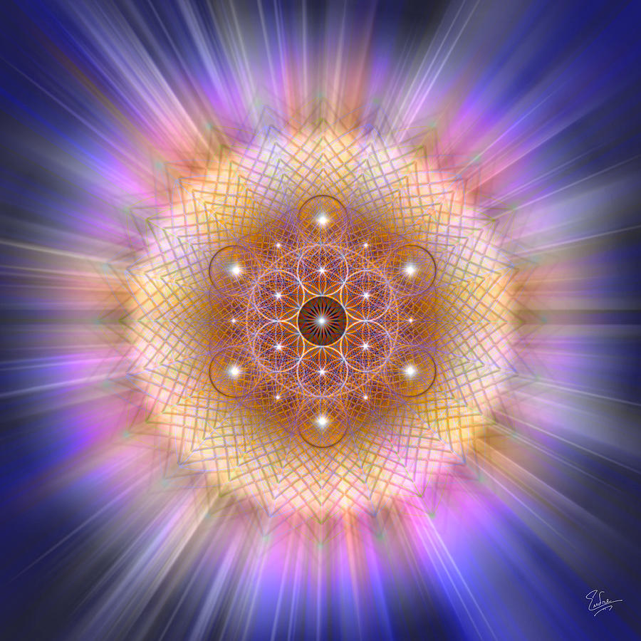 Sacred Geometry 185 Number 2 Digital Art by Endre Balogh - Fine Art America