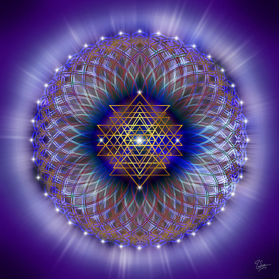 Sacred Geometry 243 Digital Art by Endre Balogh