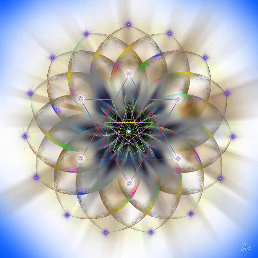 Sacred Geometry 263 Drawing by Endre Balogh | Fine Art America