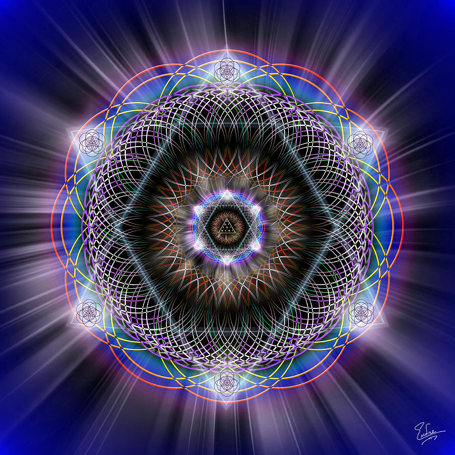 Sacred Geometry 272 Digital Art by Endre Balogh