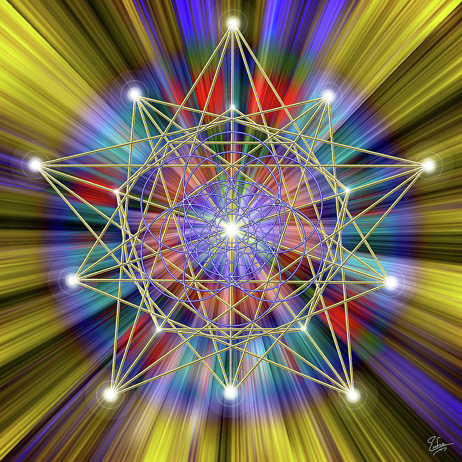 Sacred Geometry 33 Digital Art by Endre Balogh