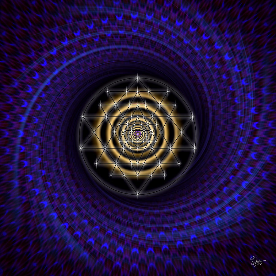 Sacred Geometry 351 Digital Art by Endre Balogh
