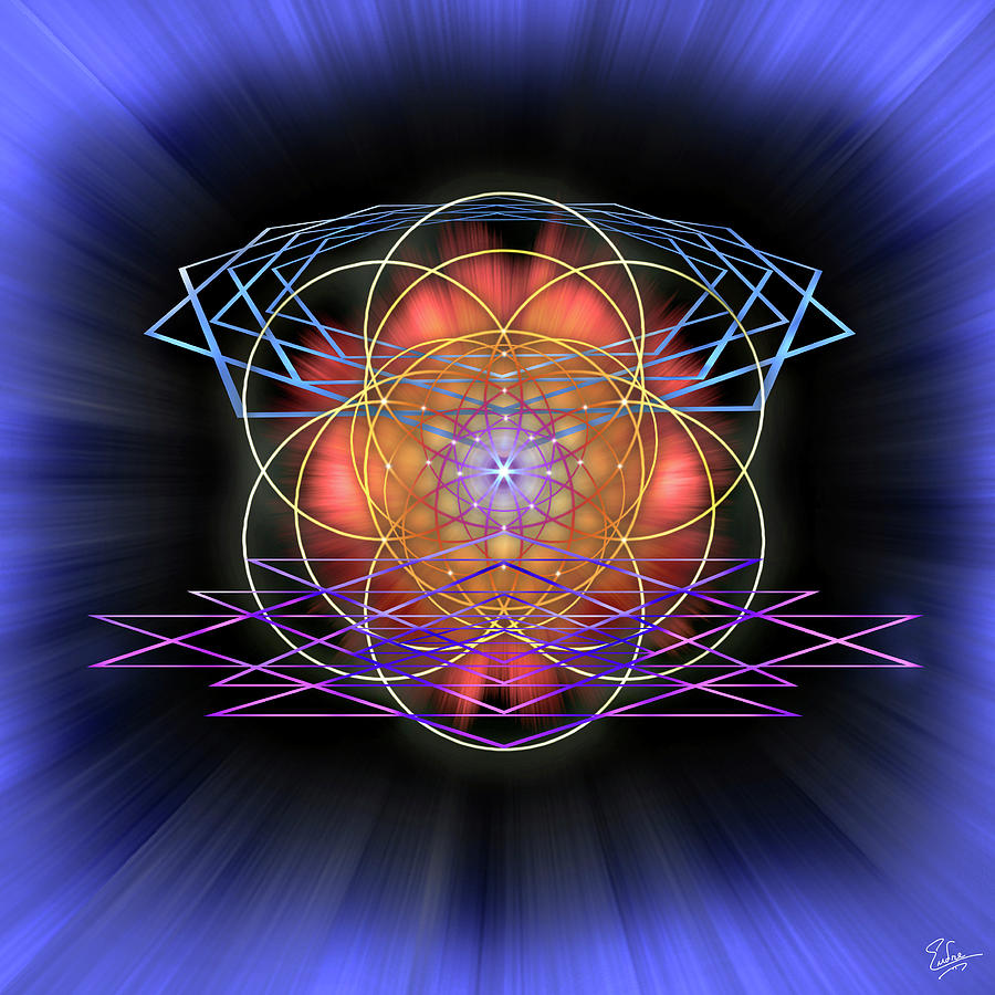 Sacred Geometry 52 Digital Art by Endre Balogh