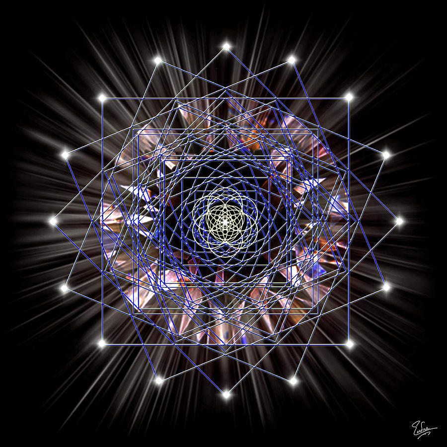 Sacred Geometry 55 Digital Art by Endre Balogh