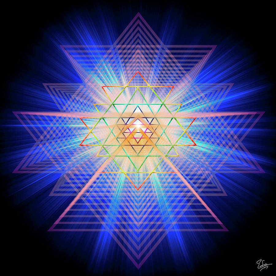 Sacred Geometry 88 Digital Art by Endre Balogh