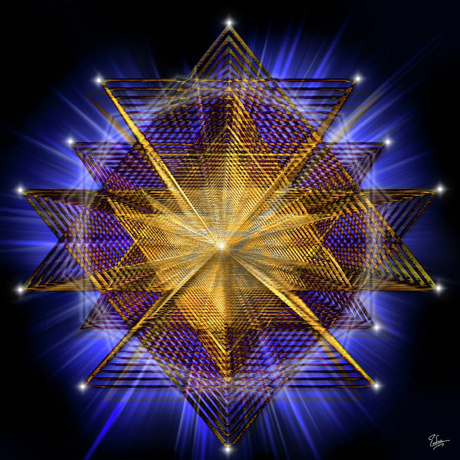 Sacred Geometry 91 Digital Art by Endre Balogh