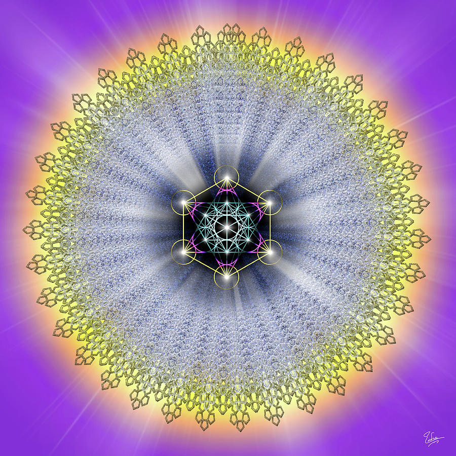 Sacred Geometry 99 Digital Art by Endre Balogh
