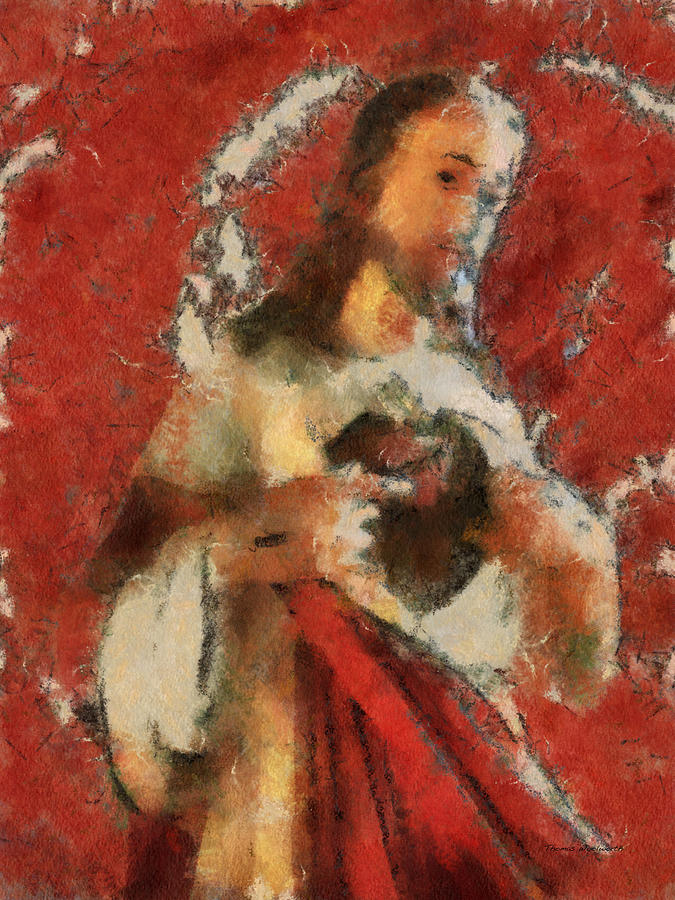 Sacred Heart Of Jesus Photo Art 03 Photograph by Thomas Woolworth
