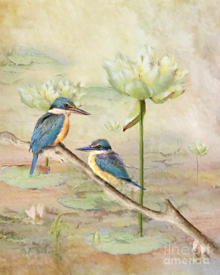 Sacred Kingfisher Digital Art by Trudi Simmonds
