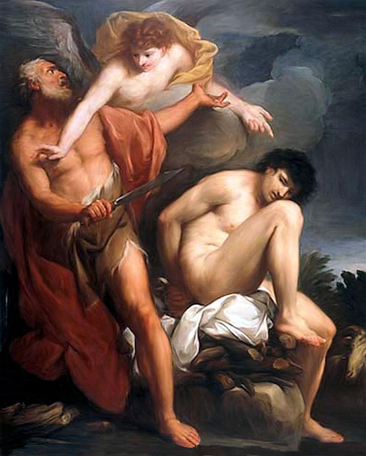 Sacrifice of Isaac Painting by Gregorio Lazzarini