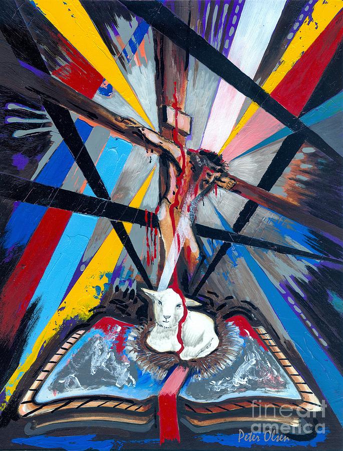 Jesus Christ Painting - Sacrifice by Peter Olsen