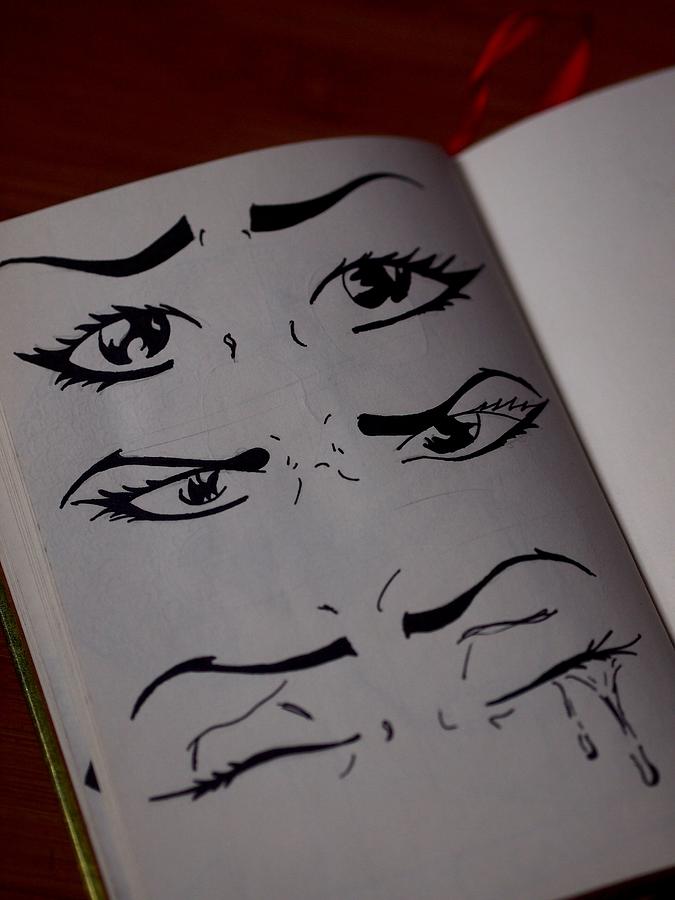 Eyes drawings realistic sad eye | Image