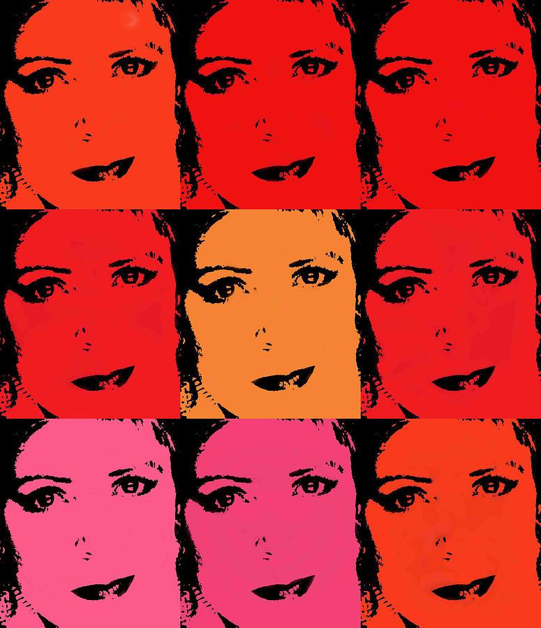 Sad eyes - Pop Art Photograph by Ilse Maria Gibson