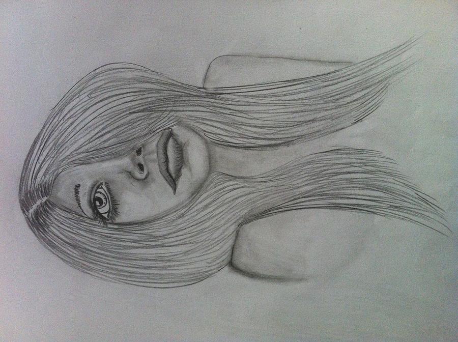 Sad girl Drawing by Felicia Tyler - Fine Art America