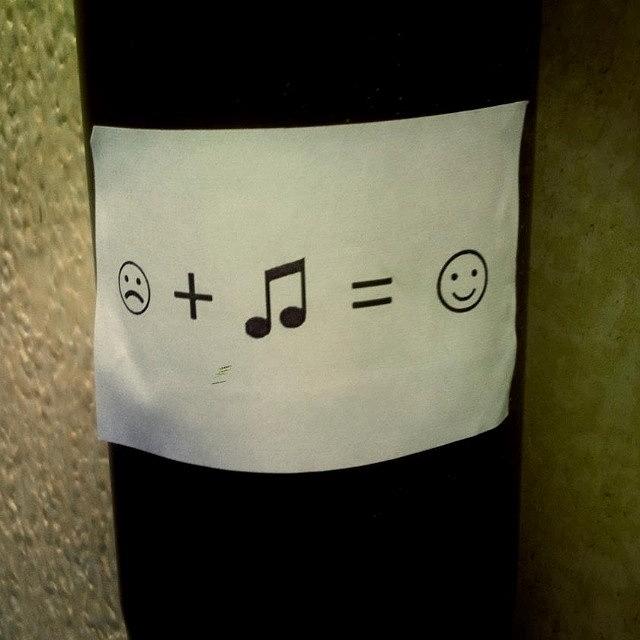 Music Photograph - #sad #plus #music #equals #happy by Vitamins The Explorer
